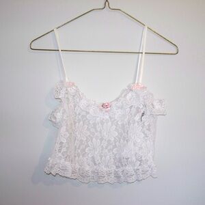 vintage lace lingerie top